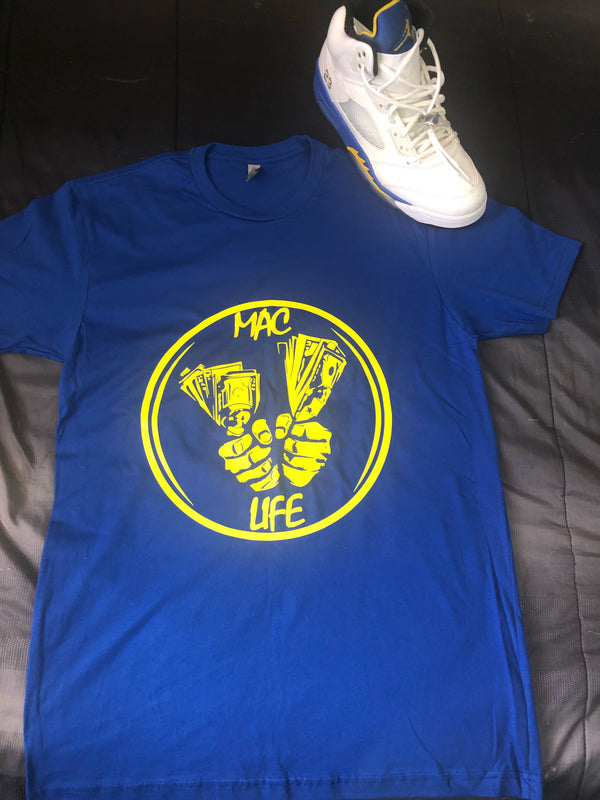 Blue and Yellow Maclife T-Shirt